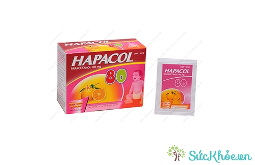 Hapacol 80 có tác dụng hạ sốt, giảm đau cho trẻ hiệu quả