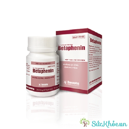 Betaphenin là thuốc điều trị dị ứng đường hô hấp, viêm da dị ứng