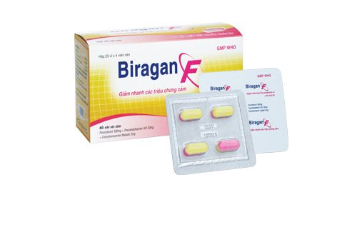 Biragan F viên dài có tác dụng điều trị hiệu quả các triệu chứng cảm thông thường
