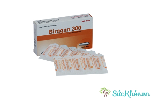 Biragan 300 có tác dụng hạ sốt, giảm đau từ nhẹ đến vừa dành cho trẻ em hiệu quả