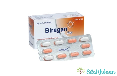 Biragan day có tác dụng làm giảm các triệu chứng sốt, hắt hơi hiệu quả