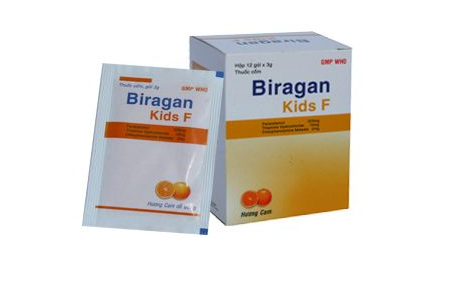 Biragan Kids F có tác dụng hạ sốt, giảm đau hiệu quả