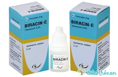 Biracin - E có tác dụng điều trị các nhiễm khuẩn mắt do các chủng nhạy cảm hiệu quả