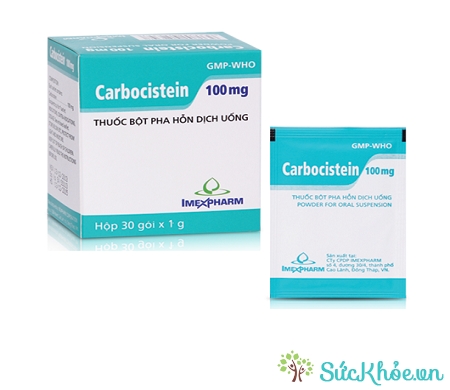 Carbocistein 100 là thuốc điều trị rối loạn về tiết dịch trong viêm phế quản - phổi