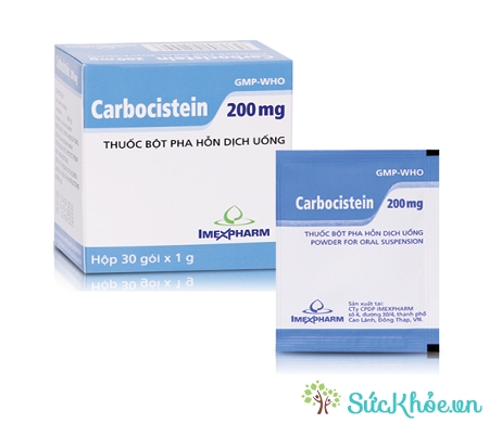 Carbocistein 200 được chỉ định điều trị rối loạn về tiết dịch trong viêm phế quản