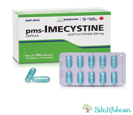 Thuốc pms-Imecystine điều trị rối loạn về tiết dịch trong viêm phế quản - phổi