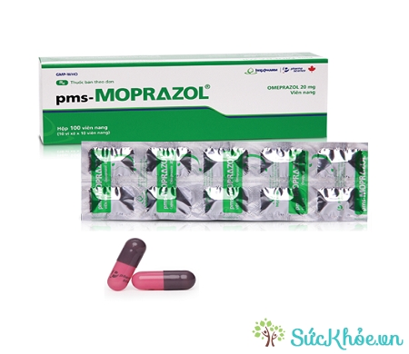 Thuốc pms-Moprazol 20mg điều trị viêm thực quản trào ngược