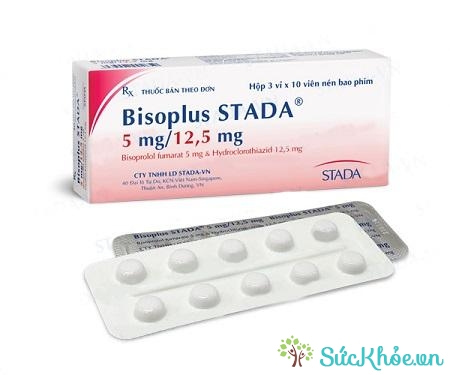 Thuốc Bisoplus Stada 5mg/12,5mg điều trị tăng huyết áp