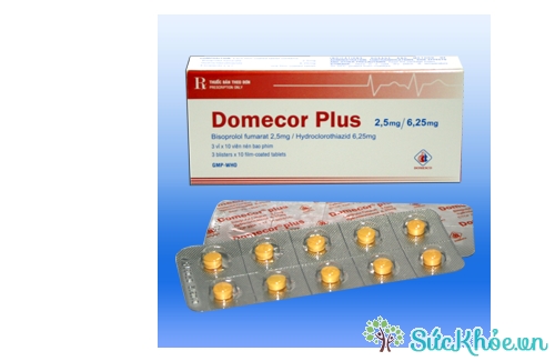 Domecor Plus 2,5mg / 6,25mg có tác dụng điều trị tăng huyết áp nhẹ và vừa hiệu quả