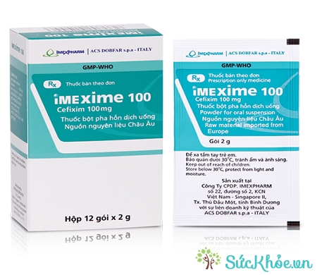 Thuốc Imexime 100 dạng thuốc bột