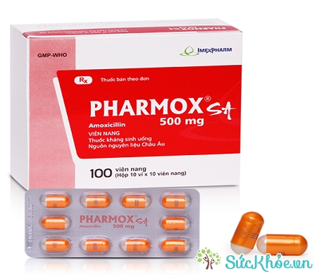 Thuốc Pharmox SA 500 điều trị các nhiễm khuẩn do vi khuẩn nhạy cảm với thuốc