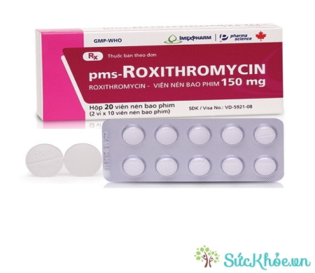 Thuốc pms-Roxithromycin 150 điều trị bệnh nhiễm khuẩn do vi khuẩn