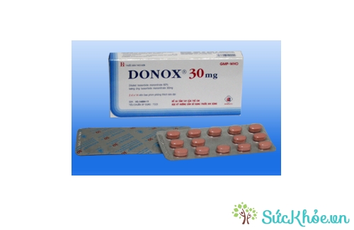 Donox 30 mg có tác dụng điều trị dự phòng đau thắt ngực hiệu quả