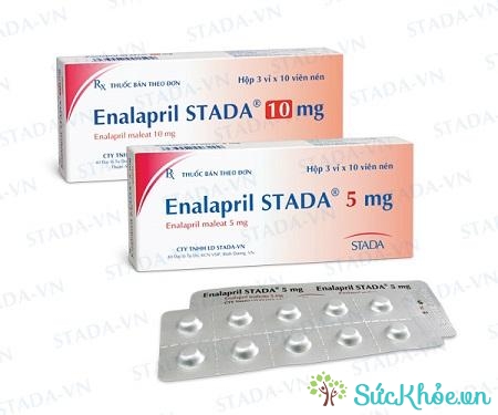 Thuốc Enalapril Stada 10mg điều trị cao huyết áp vô căn ở mọi cấp độ