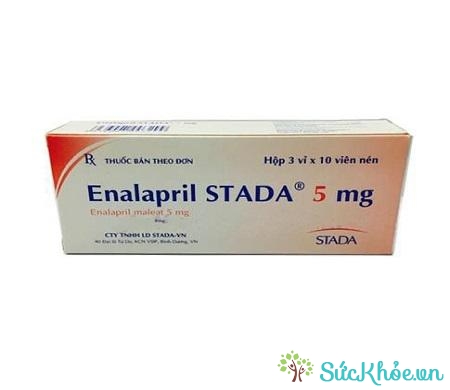Thuốc Enalapril Stada 5 mg điều trị tăng huyết áp, suy tim sung huyết