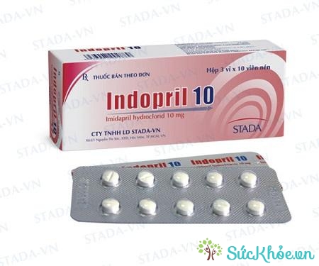 Thuốc Indopril 10 điều trị tăng huyết áp hiệu quả