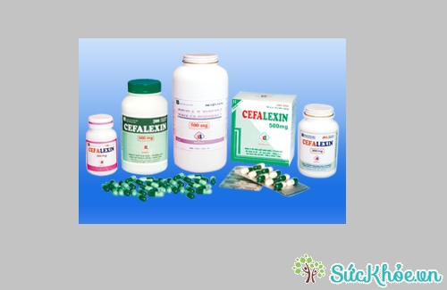 Cefalexin 500mg (xanh đậm - xanh nhạt) có tác dụng điều trị nhiễm khuẩn đường hô hấp