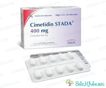 Thuốc Cimetidin Stada 400mg điều trị triệu chứng loét dạ dày - tá tràng