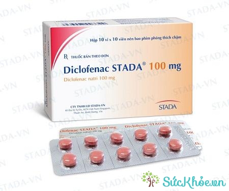 Thuốc Diclofenac Stada 100mg dùng để giảm đau, kháng viêm