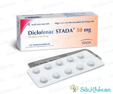 Diclofenac Stada 50mg là thuốc điều trị đau trong bệnh thấp khớp thoái hóa