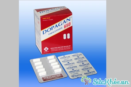 Dopagan 650mg có tác dụng giảm đau tạm thời trong điều trị chứng đau nhẹ và vừa