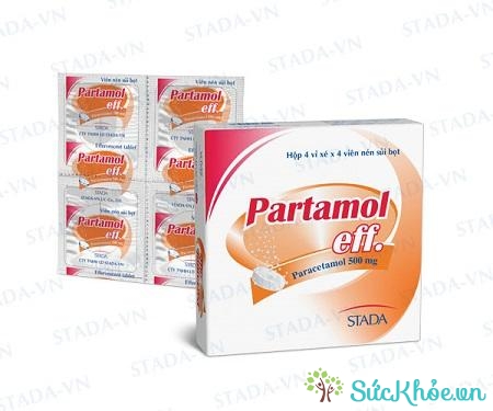 Thuốc Partamol Eff điều trị các cơn đau và sốt từ nhẹ đến vừa