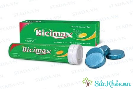 Bicimax Sủi giúp bổ sung trong tình trạng thiếu vitamin B, C, calci