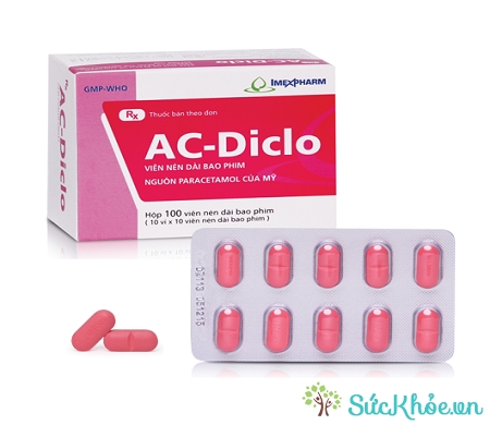 Thuốc AC-Diclo điều trị các triệu chứng đau như đau cơ
