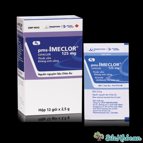 Thuốc pms-Imeclor 125 điều trị viêm tai giữa, nhiễm trùng đường hô hấp