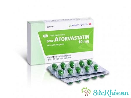 Thuốc pms-Atorvastatin 10mg điều trị tăng cholesterol máu