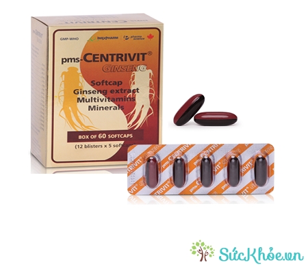 pms-Centrivit Ginseng là sản phẩm bổ sung vitamin và khoáng chất cho cơ thể