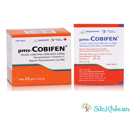 Thuốc pms-Cobifen điều trị đau nhức, cảm sốt