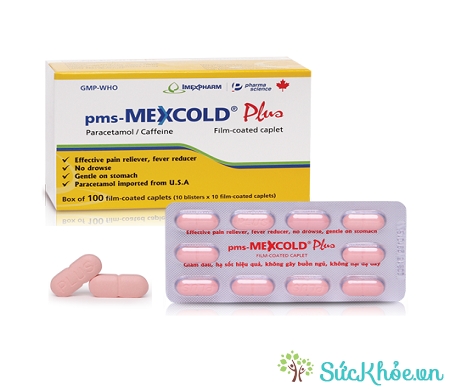 Thuốc pms-Mexcold Plus giúp giảm tức thời các triệu chứng đau