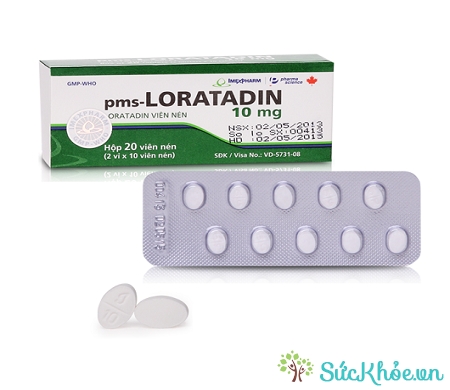 Thuốc pms-Loratadin 10 điều trị triệu chứng viêm mũi dị ứng