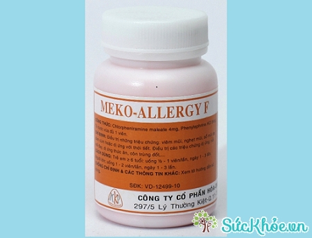 Meko-Allergy F là thuốc điều trị viêm mũi, nghẹt mũi, triệu chứng dị ứng