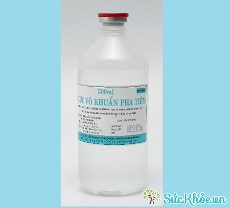 Nước vô khuẩn pha tiêm 500ml dùng để hòa tan các thuốc tiêm bột, pha loãng chế phẩm thuốc