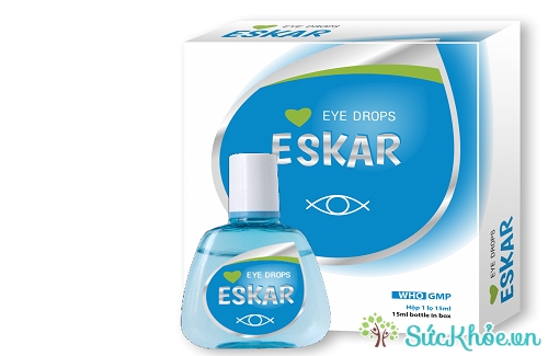 Thuốc nhỏ mắt Eskar dùng trong trường hợp mỏi mắt, ngứa mắt
