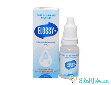 Thuốc nhỏ mũi người lớn Elossy+ điều trị ngạt mũi, sổ mũi do nhiều nguyên nhân