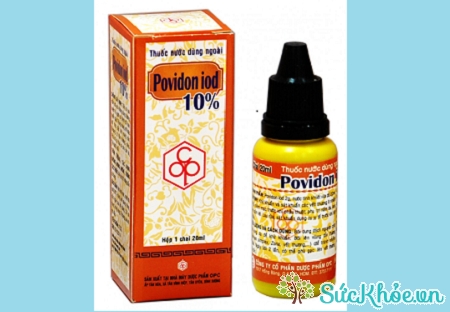 Povidon iod 10% là thuốc khử khuẩn và sát khuẩn