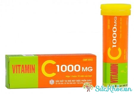 Vitamin C 1000mg điều trị bệnh Scorbut và các chứng chảy máu do thiếu Vitamin C