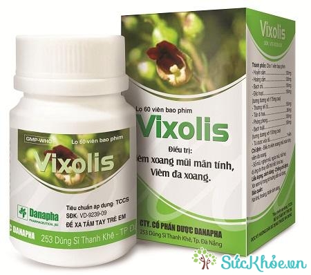 Thuốc Vixolis điều trị viêm xoang mũi mãn tính, viêm đa xoang