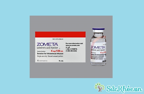 Thuốc Zometa điều trị tăng calci máu do ung thư, ngăn ngừa các biến cố liên quan tới xương