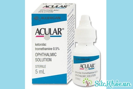 Thuốc Acular giúp làm giảm tạm thời ngứa mặt, điều trị viêm sau mổ