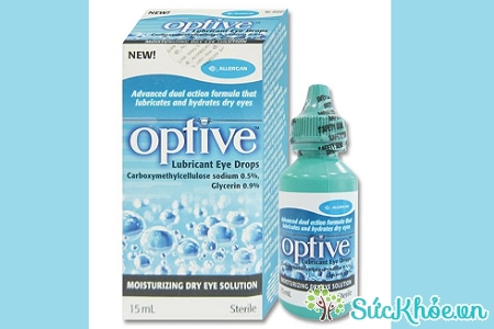 Optive là thuốc làm giảm cảm giác nóng, kích ứng và khó chịu do khô mắt