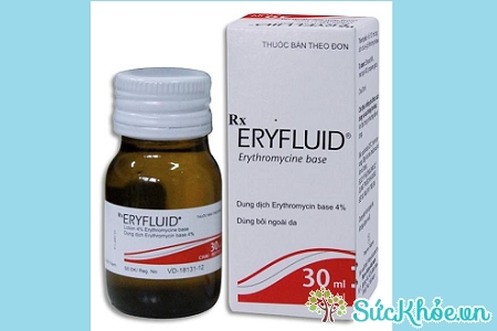 Eryfluid là thuốc điều trị mụn trứng cá, các dạng mụn mủ viêm