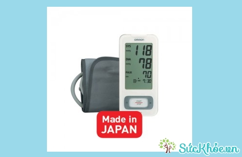 Máy đo huyết áp Hem-7300 với màn hình LCD lớn, dễ đọc kết quả đo