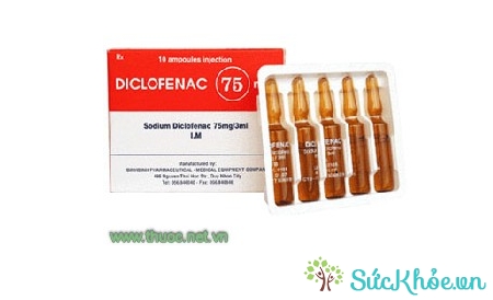 Diclofenac 75mg/3ml (ống thuốc tiêm - công ty Dược phẩm TW 1 - Pharbaco)