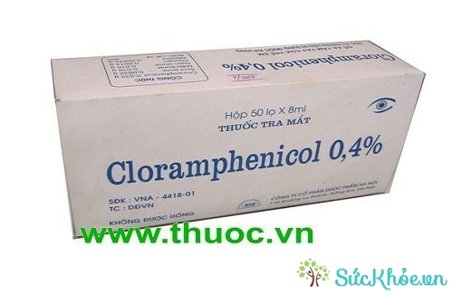 Cloramphenicol 0,4% (thuốc nhỏ mắt - công ty dược phẩm TW VIDIPHA)