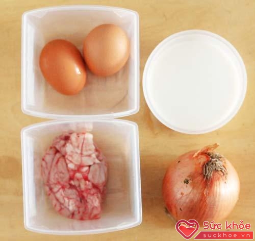 Óc lợn và trứng gà rất hiệu quả cho người bị rối loạn tiền đình